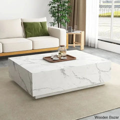 Kluseky 47āā Faux Marble Modern Block Coffee And Center Table