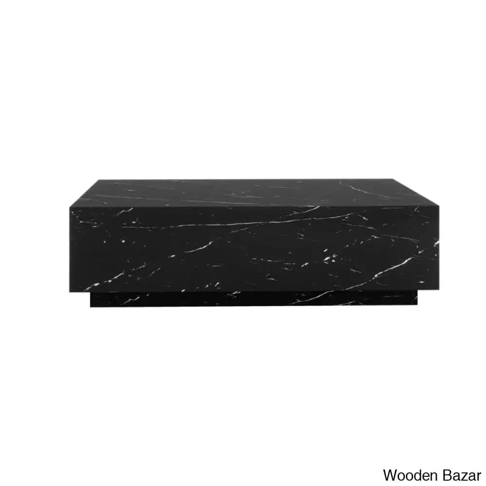 Kluseky 47āā Faux Marble Modern Block Coffee And Center Table