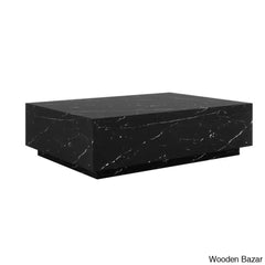 Kluseky 47āā Faux Marble Modern Block Coffee And Center Table