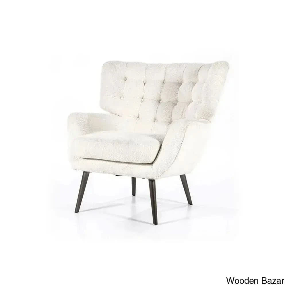 Kyle Single Seater Chesterfield Arm Chair - Wooden Bazar