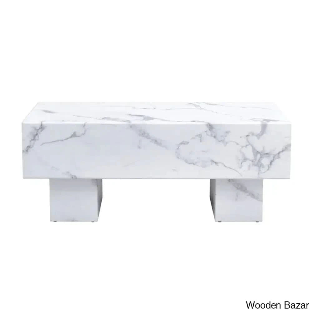Lamoria Marble Top Coffee And Center Table