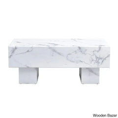 Lamoria Marble Top Coffee And Center Table