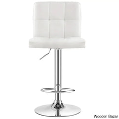 Lat Swivel Upholstered Adjustable Height Counter And Bar Stool With Metal Frame