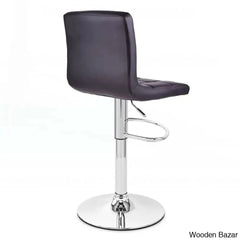 Lat Swivel Upholstered Adjustable Height Counter And Bar Stool With Metal Frame