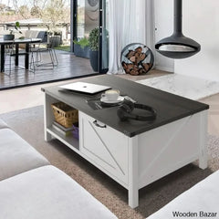 Learoyc 46āā 4 Legs Rectangular Coffee And Center Table With Storage And Drawer For Living Room