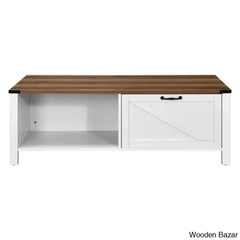 Learoyc 46āā 4 Legs Rectangular Coffee And Center Table With Storage And Drawer For Living Room