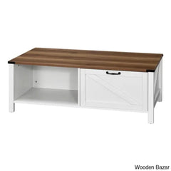 Learoyc 46āā 4 Legs Rectangular Coffee And Center Table With Storage And Drawer For Living Room