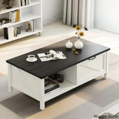 Learoyc 46āā 4 Legs Rectangular Coffee And Center Table With Storage And Drawer For Living Room