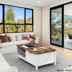 Learoyc 46āā 4 Legs Rectangular Coffee And Center Table With Storage And Drawer For Living Room