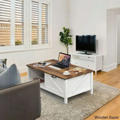 Learoyc 46āā 4 Legs Rectangular Coffee And Center Table With Storage And Drawer For Living Room