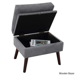 Leccy Upholstered Chaise Lounge With Storage Ottoman & Adjustable Backrest