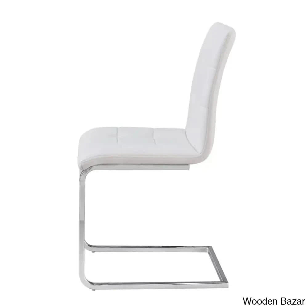 Licken Luxury 4 Seater Glass Top Dining Set - Wooden Bazar