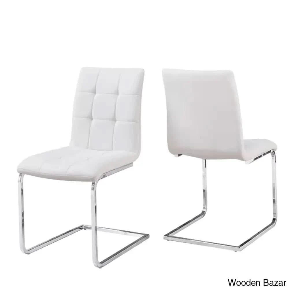 Licken Luxury 4 Seater Glass Top Dining Set - Wooden Bazar