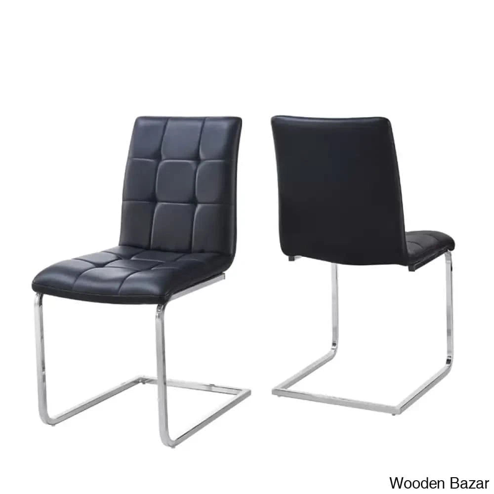 Licken Luxury 4 Seater Glass Top Dining Set - Wooden Bazar