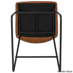 Liekelen Swivel Commercial Grade Leather Soft Upholstered Bar & Counter Stools (Set Of 2)