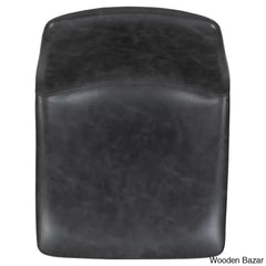 Liekelen Swivel Commercial Grade Leather Soft Upholstered Bar & Counter Stools (Set Of 2)