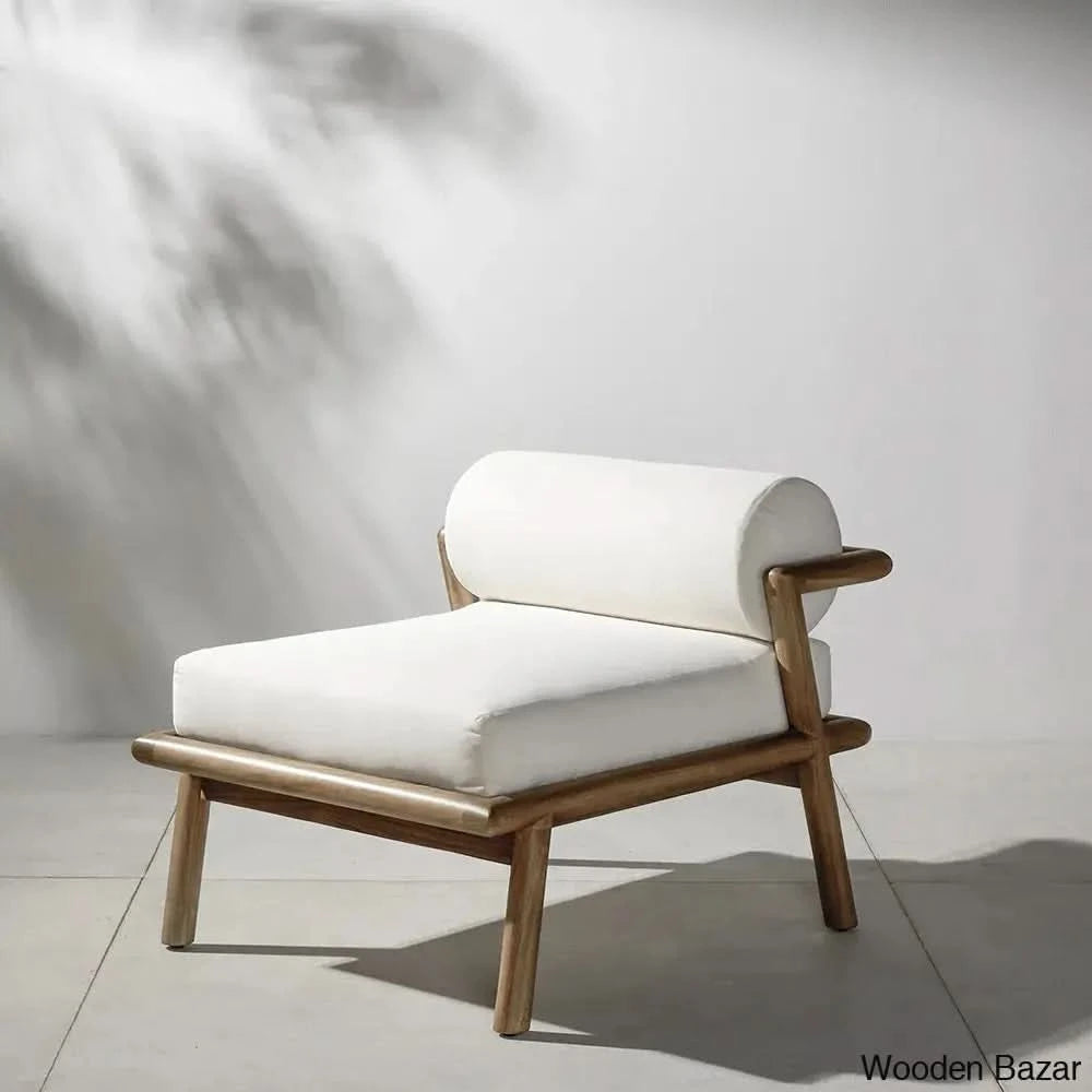 Linda Outdoor Sofa With Solid Wood Frame - Wooden Bazar