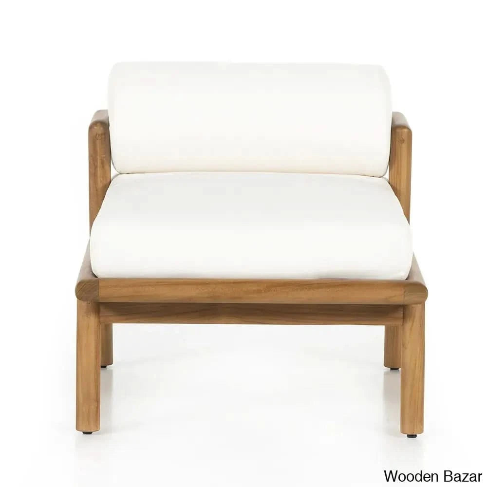 Linda Outdoor Sofa With Solid Wood Frame - Wooden Bazar