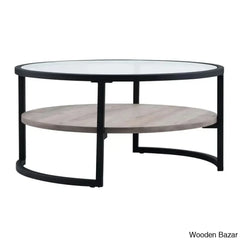 Lindsaie Glass Top Coffee And Center Table