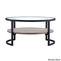 Lindsaie Glass Top Coffee And Center Table