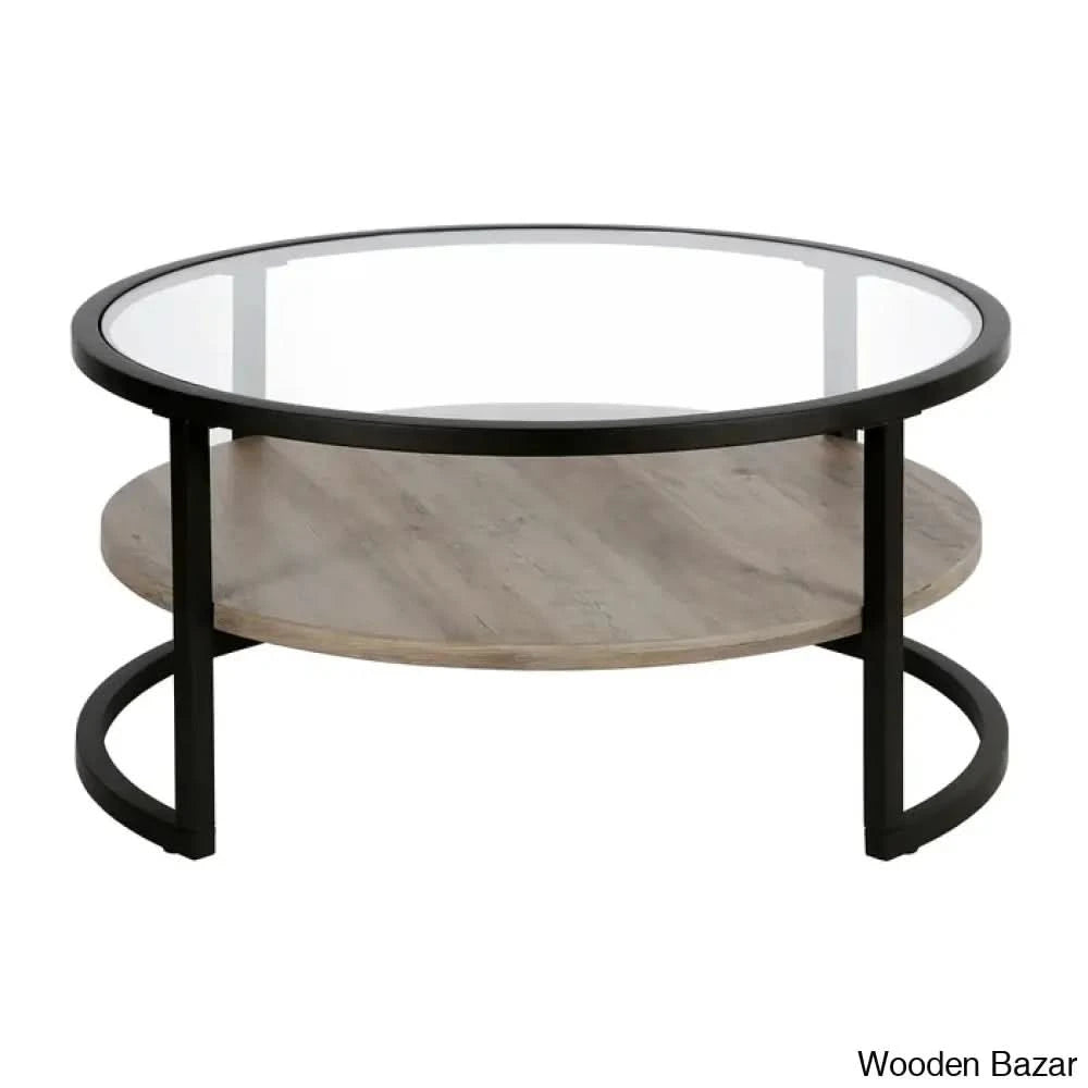 Lindsaie Glass Top Coffee And Center Table
