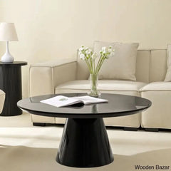 Lippas 35āā Round Coffee And Center Table Black