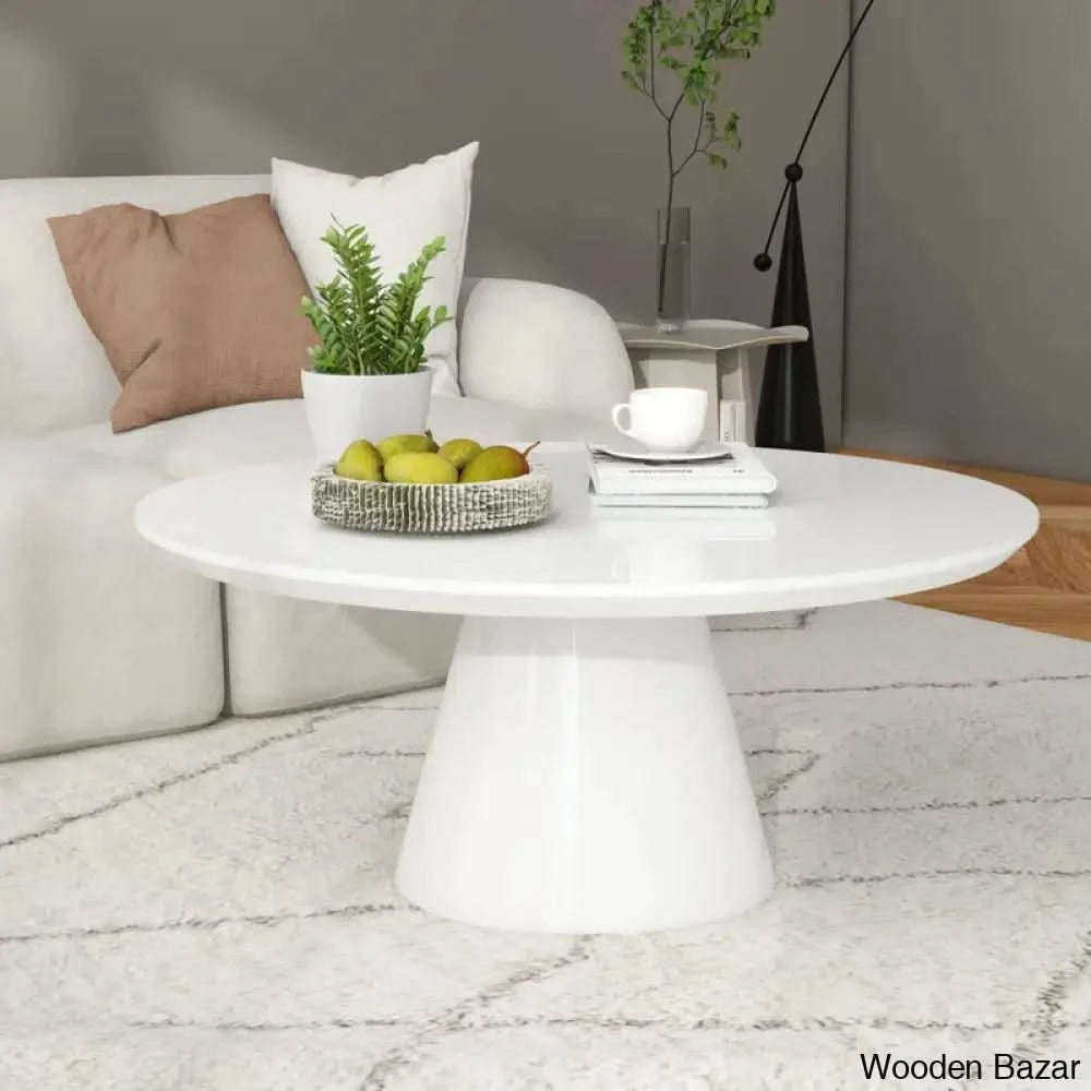 Lippas 35āā Round Coffee And Center Table White
