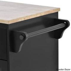 Litten Wood Kitchen Island Trolley Cart Cabinet Kitchen Island With Storage