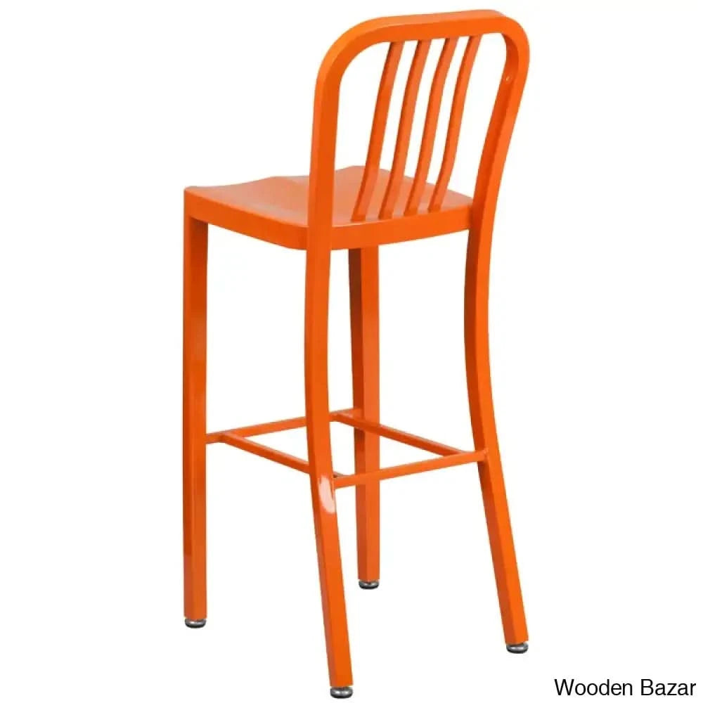 Logan Swivel Indoor/Outdoor Commercial Grade Metal Modern Counter And Bar Stools (Set Of 2) By