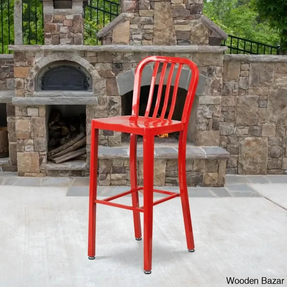 Logan Swivel Indoor/Outdoor Commercial Grade Metal Modern Counter And Bar Stools (Set Of 2) By