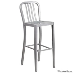 Logan Swivel Indoor/Outdoor Commercial Grade Metal Modern Counter And Bar Stools (Set Of 2) By