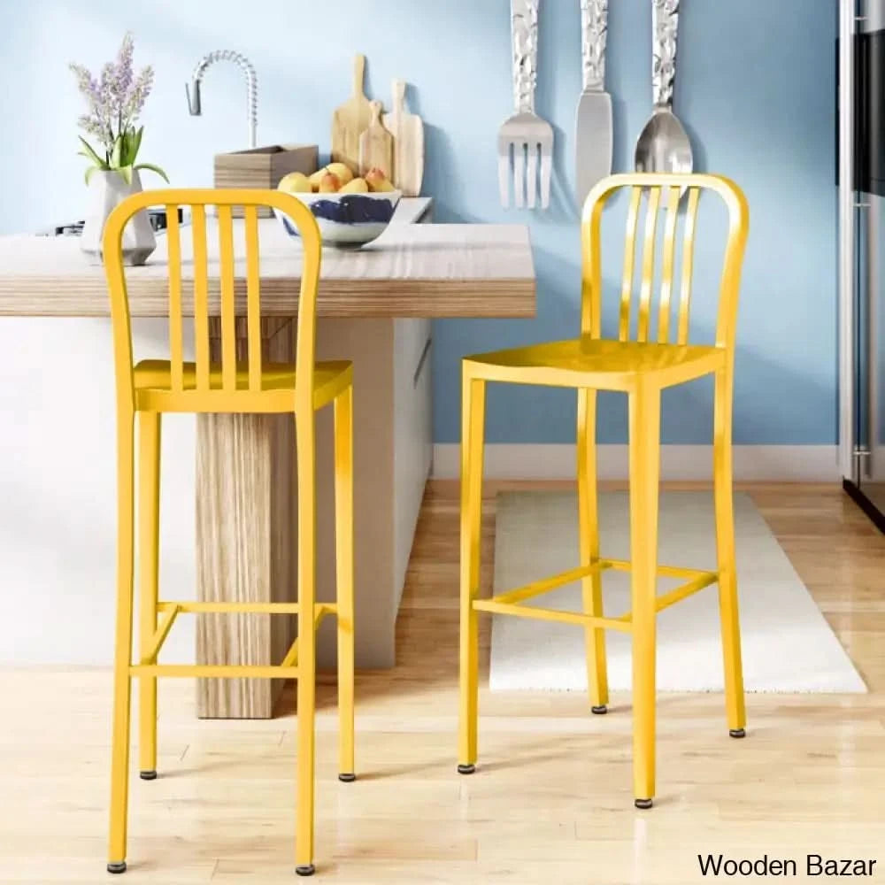 Logan Swivel Indoor/Outdoor Commercial Grade Metal Modern Counter And Bar Stools (Set Of 2) By