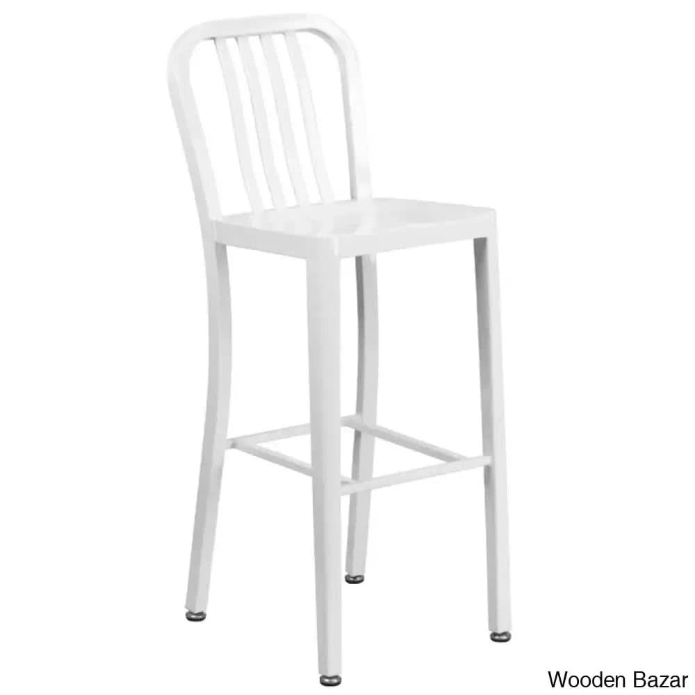 Logan Swivel Indoor/Outdoor Commercial Grade Metal Modern Counter And Bar Stools (Set Of 2) By