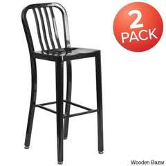 Logan Swivel Indoor/Outdoor Commercial Grade Metal Modern Counter And Bar Stools (Set Of 2) By