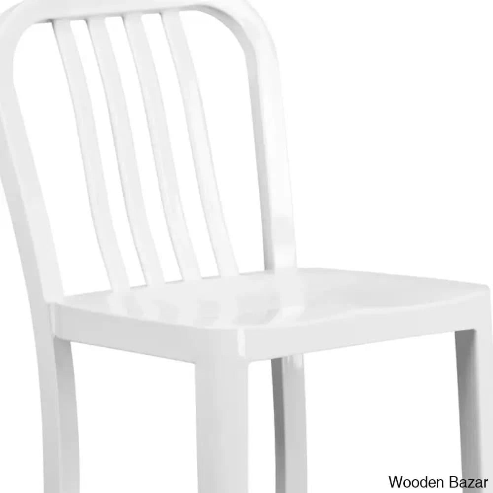 Logan Swivel Indoor/Outdoor Commercial Grade Metal Modern Counter And Bar Stools (Set Of 2) By