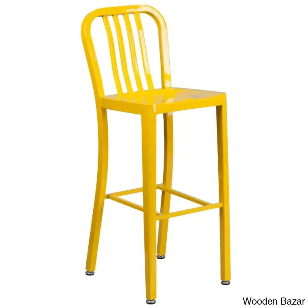 Logan Swivel Indoor/Outdoor Commercial Grade Metal Modern Counter And Bar Stools (Set Of 2) By