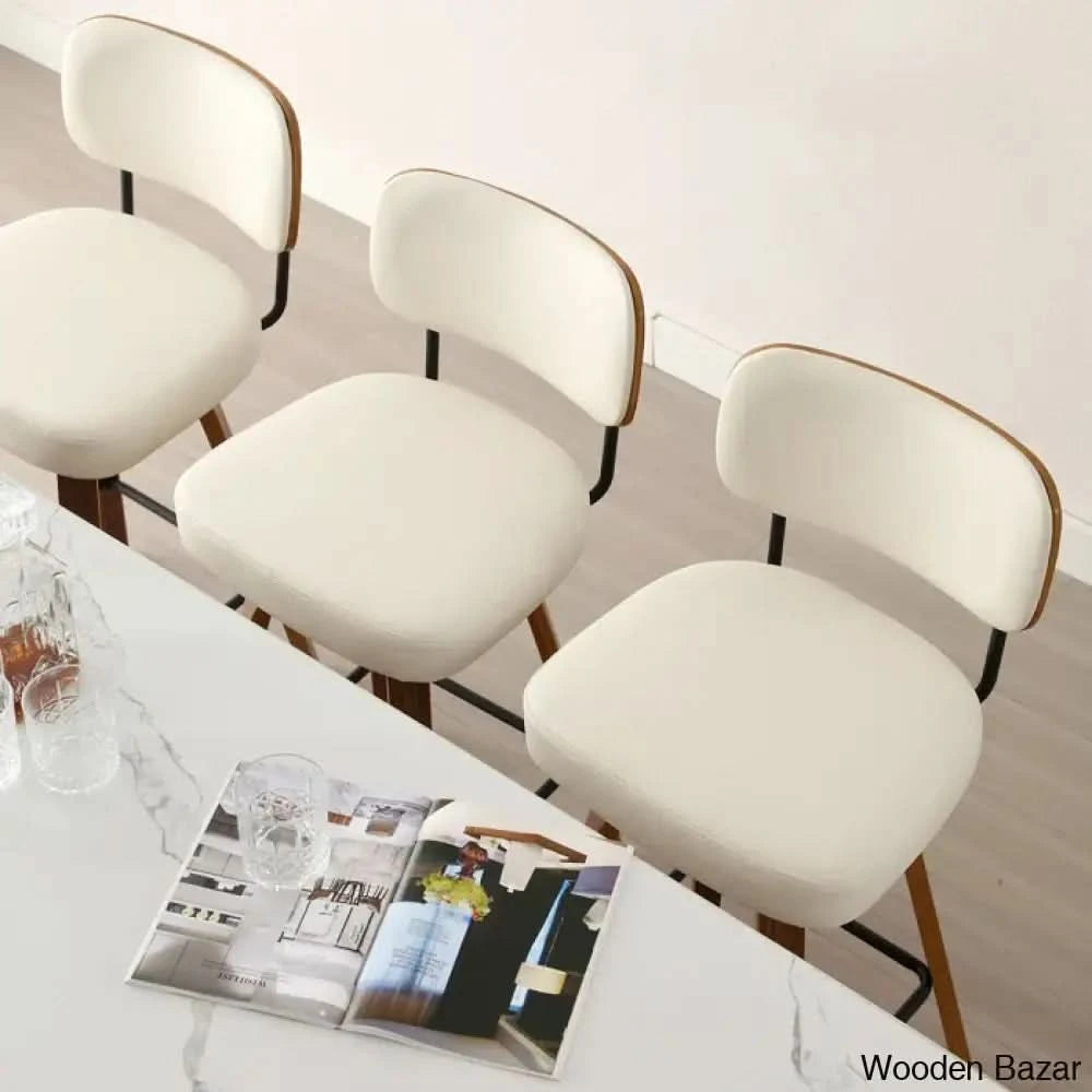 Loranzas Swivel Upholstered Counter & Bar Stool (Set Of 3)