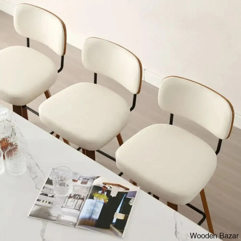 Loranzas Swivel Upholstered Counter & Bar Stool (Set Of 3)