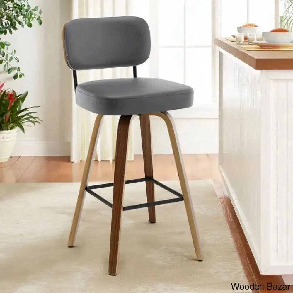 Loranzas Swivel Upholstered Counter & Bar Stool (Set Of 3)