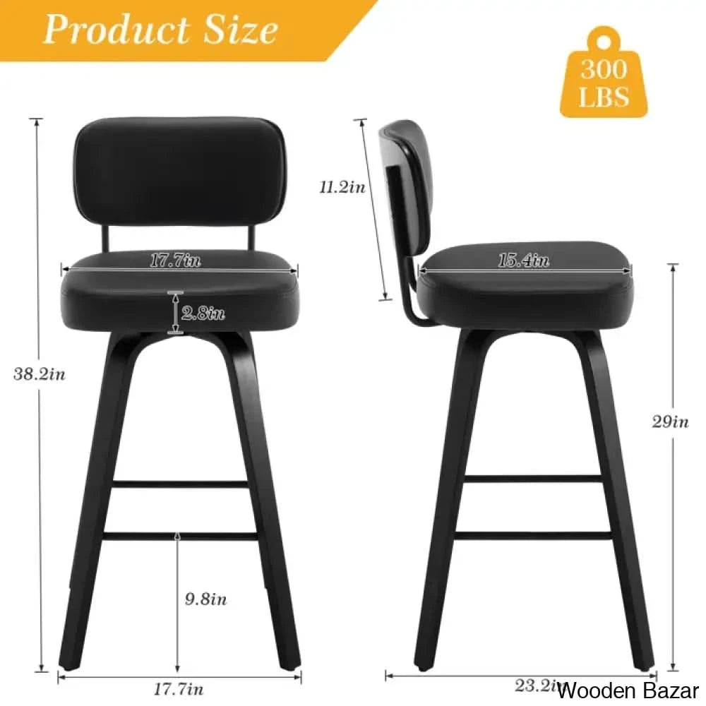 Loranzas Swivel Upholstered Counter & Bar Stool (Set Of 3)