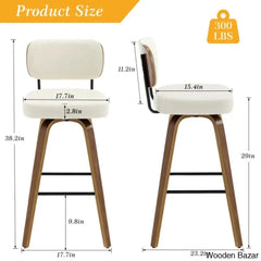 Loranzas Swivel Upholstered Counter & Bar Stool (Set Of 3)