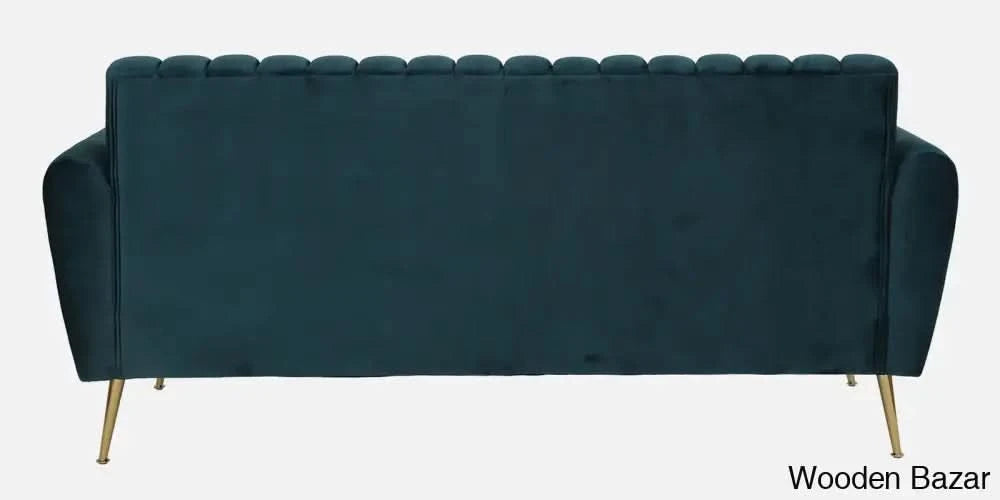 Luxurious Camel Yellow Fabric 3-Seater Sofa The Ultimate Trendy Furniture For Stylish Living Spaces