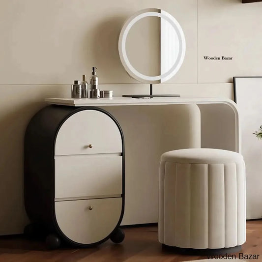 Marissah Vanity Dressing Table With Mirror And Stool