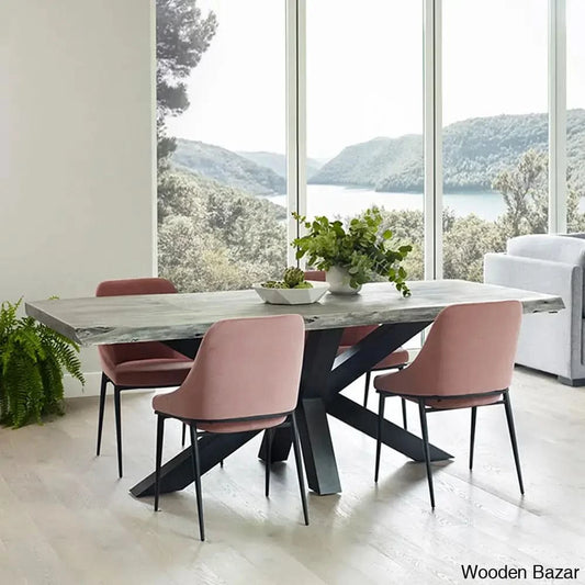 Merril Live Edge Dining Table With Elegance Perfected In Every Detail