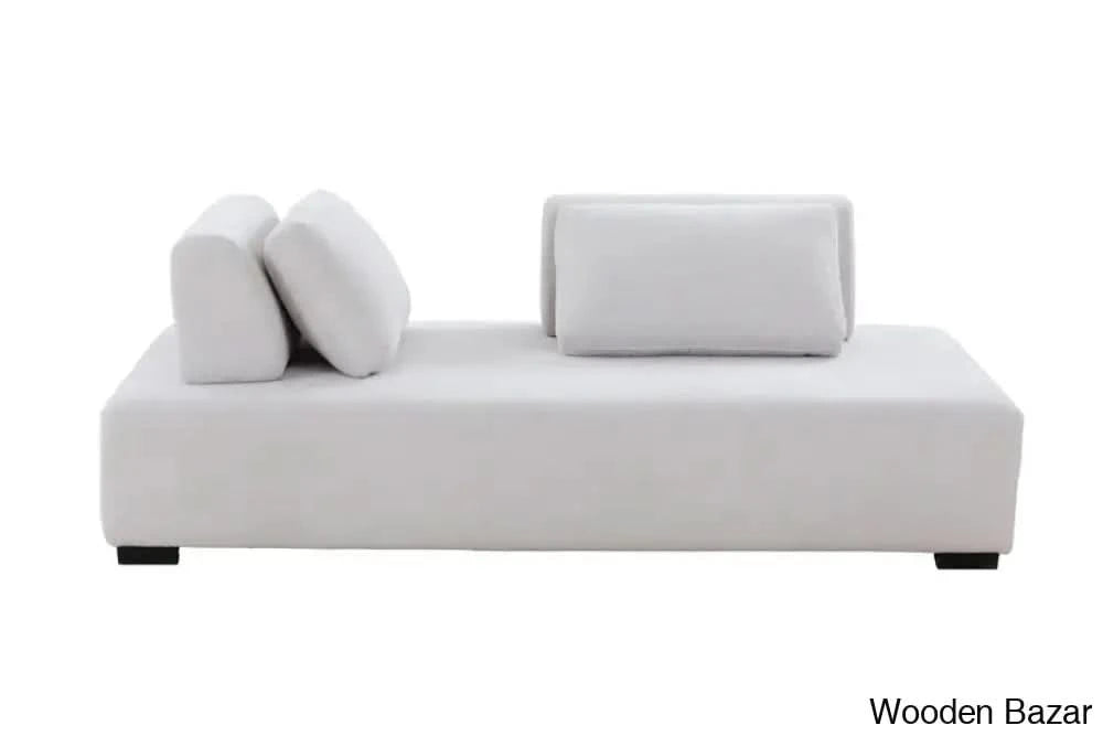 Minimalist Beige Modular Sofa & Daybed - Ideal For Living Room Bedroom And Guest Spaces