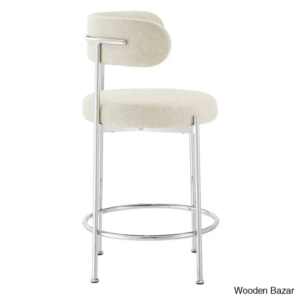 Modwayl Luxury Counter Stools For Luxe Living (Set Of 2)- Wooden Bazar