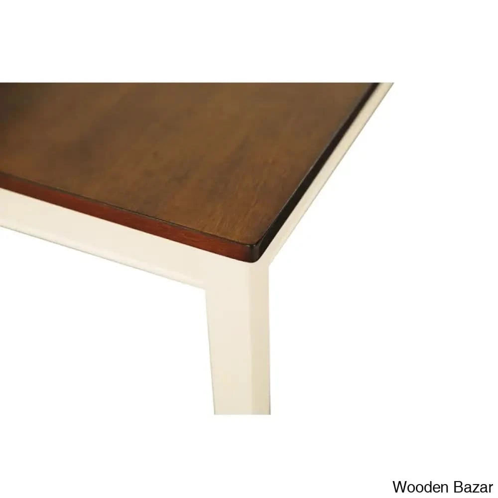 Monter Luxury 5 Seater Dining Table Set - Wooden Bazar