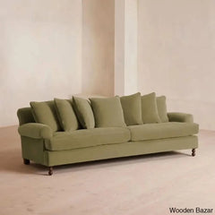 Nainey Stylish Four-Seater Sofa With Modern Elegance With Spacious Comfort Lichen