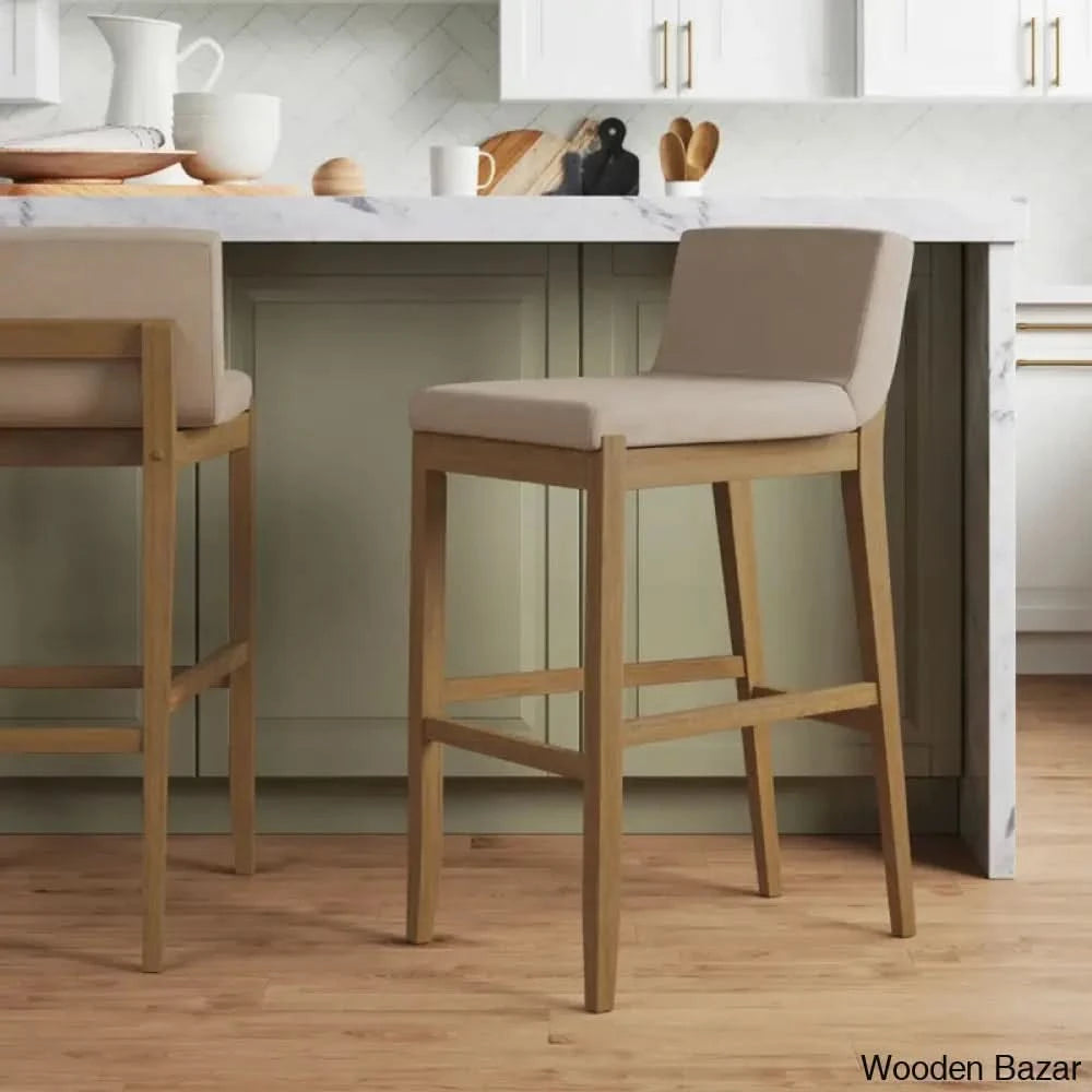 Natah Upholstered Counter And Bar Stool Set