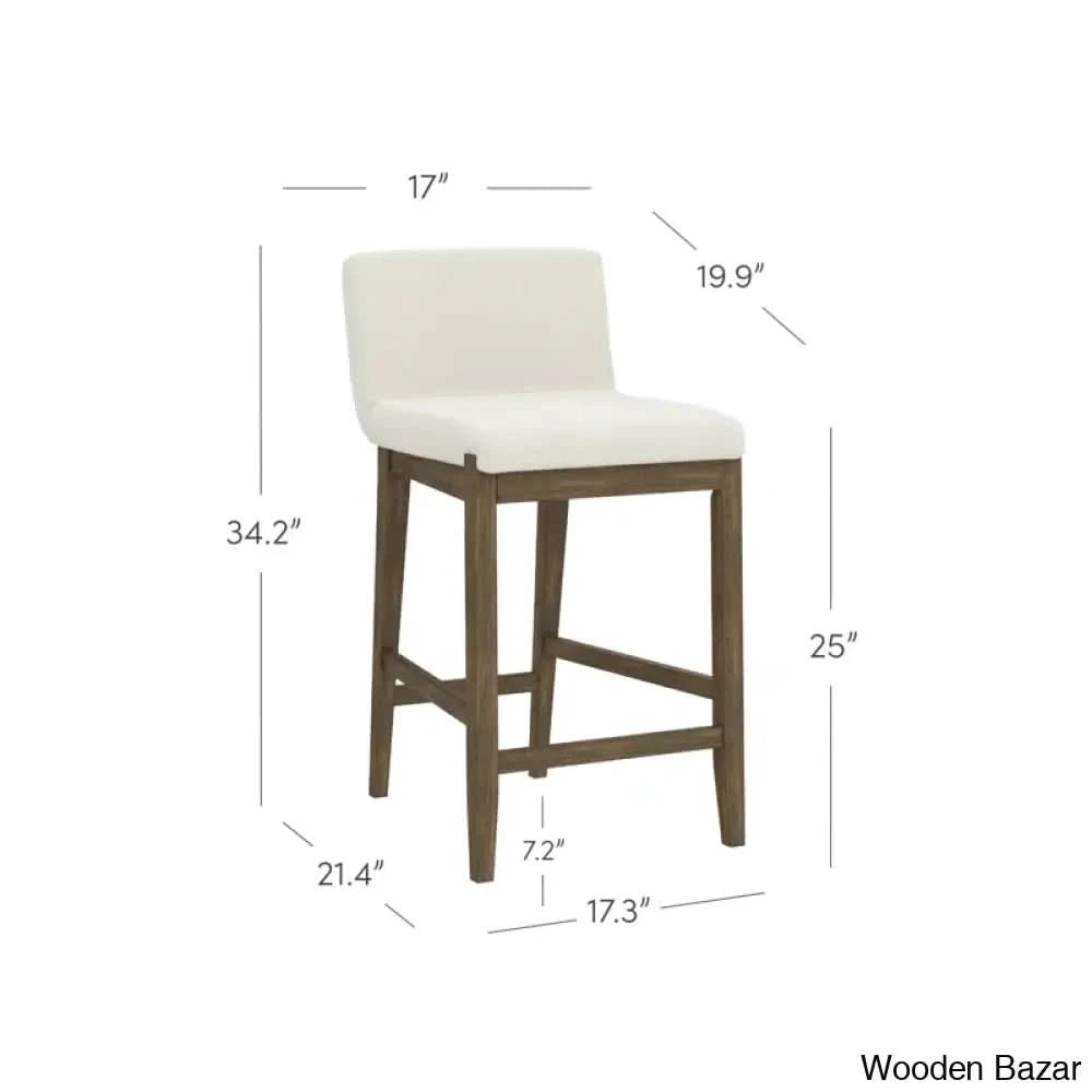 Natah Upholstered Counter And Bar Stool Set